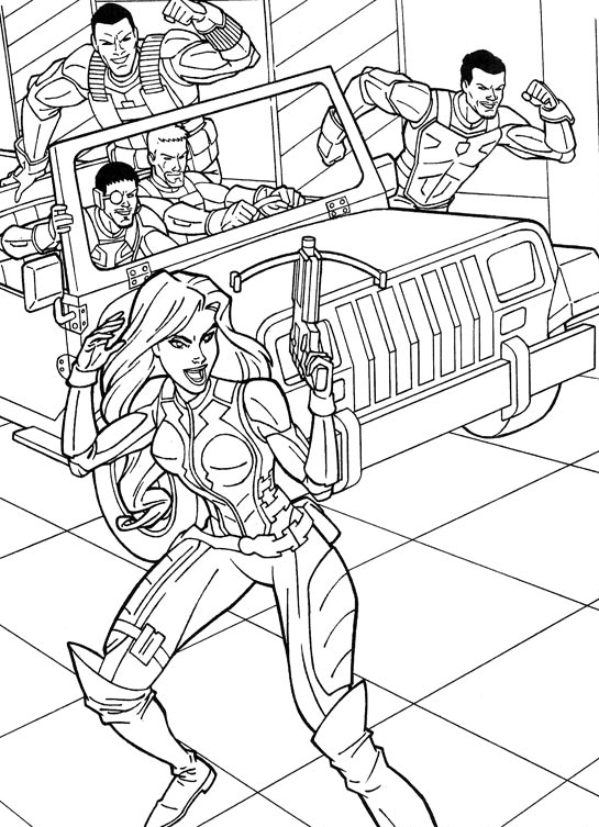 Kids-n-fun.com | 44 coloring pages of G.I. Joe